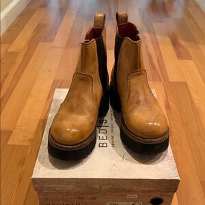 Bed Stu Tan and Black Ankle Boots